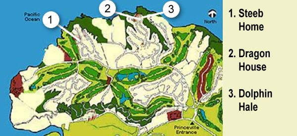 Map of Princeville Homes