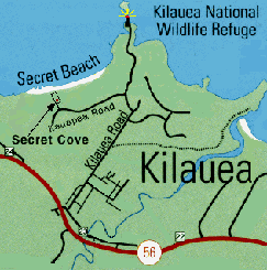 Kauai Vacation Rental - Secret Cove Map